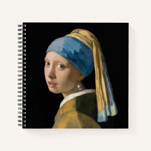 Johannes Vermeer - Mädchen mit Perlenohrring Notizblock (Vorderseite)