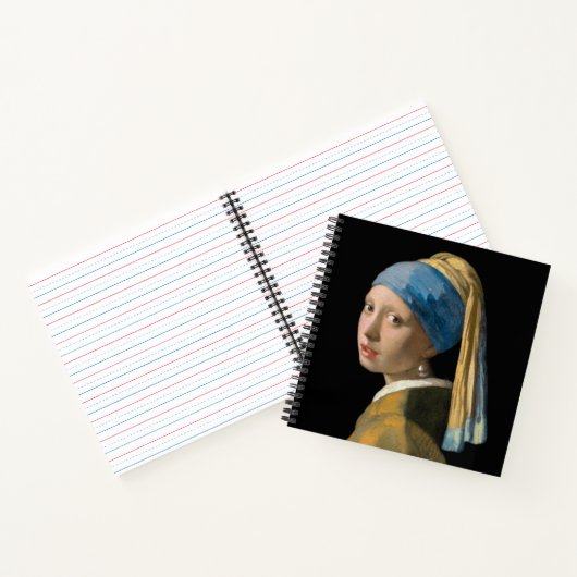Johannes Vermeer - Mädchen mit Perlenohrring Notizblock (Innenseite)