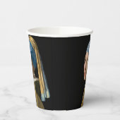 Johannes Vermeer - Mädchen mit Perlenohrring Pappbecher (Links)