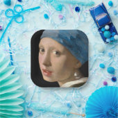 Johannes Vermeer - Mädchen mit Perlenohrring Pappteller (Party)