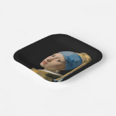 Johannes Vermeer - Mädchen mit Perlenohrring Pappteller (Gewinkelt)