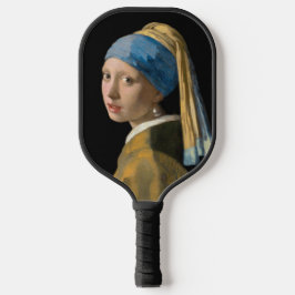 Johannes Vermeer - Mädchen mit Perlenohrring Pickleball Schläger