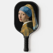 Johannes Vermeer - Mädchen mit Perlenohrring Pickleball Schläger (Rückseite)