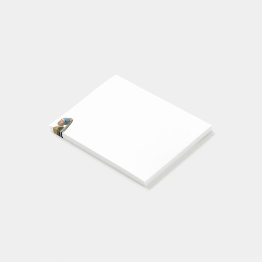 Johannes Vermeer - Mädchen mit Perlenohrring Post-it Klebezettel (angewinkelt)