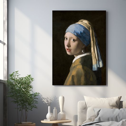 Johannes Vermeer, Mädchen mit Perlenohrring Poster