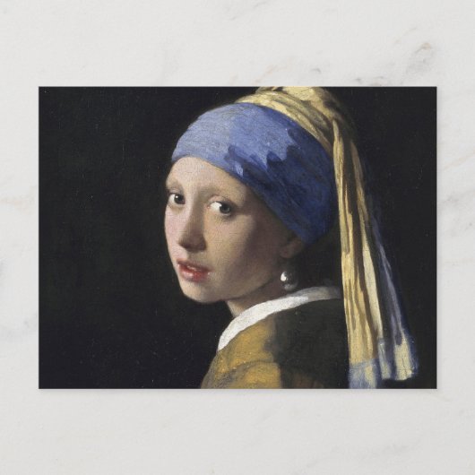 Johannes Vermeer - Mädchen mit Perlenohrring Postkarte (Vorderseite)