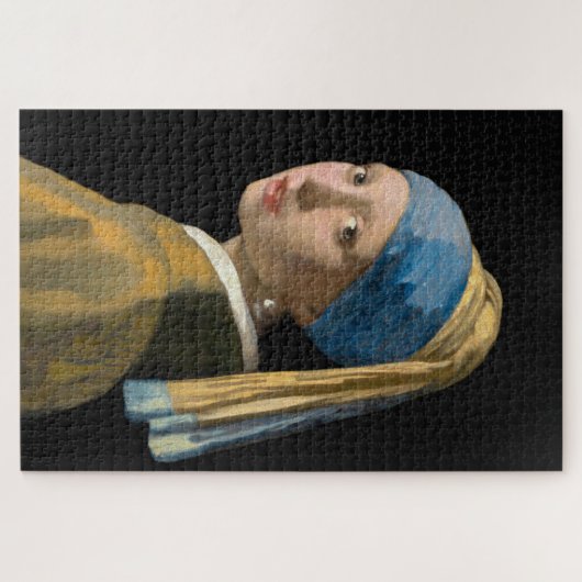 Johannes Vermeer - Mädchen mit Perlenohrring Puzzle (Horizontal)
