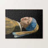 Johannes Vermeer - Mädchen mit Perlenohrring Puzzle (Horizontal)