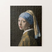 Johannes Vermeer, Mädchen mit Perlenohrring Puzzle (Vertikal)