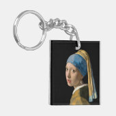 Johannes Vermeer - Mädchen mit Perlenohrring Schlüsselanhänger (Vorderseite links)