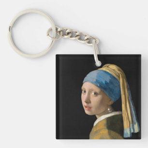 Johannes Vermeer - Mädchen mit Perlenohrring Schlüsselanhänger