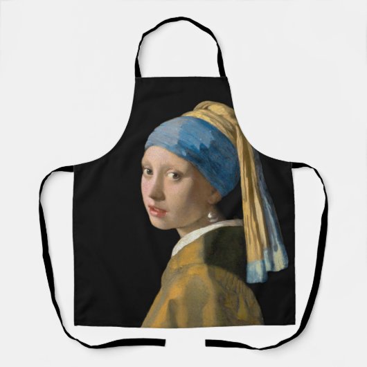 Johannes Vermeer - Mädchen mit Perlenohrring Schürze (Vorderseite)