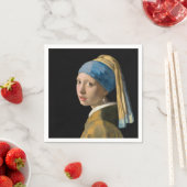 Johannes Vermeer - Mädchen mit Perlenohrring Serviette (Beispiel)