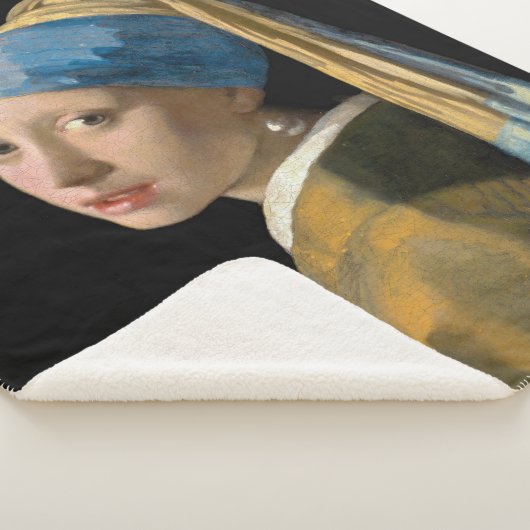 Johannes Vermeer - Mädchen mit Perlenohrring Sherpadecke (3/4)