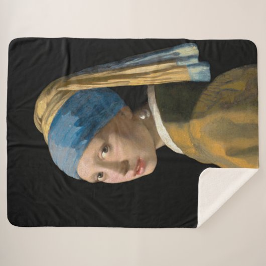 Johannes Vermeer - Mädchen mit Perlenohrring Sherpadecke (Vorderseite (Horizontal))