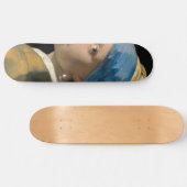 Johannes Vermeer - Mädchen mit Perlenohrring Skateboard (Horizontal)