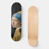 Johannes Vermeer - Mädchen mit Perlenohrring Skateboard (Vorderseite)