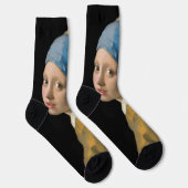 Johannes Vermeer - Mädchen mit Perlenohrring Socken (Rechts)