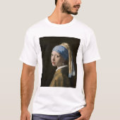 Johannes Vermeer, Mädchen mit Perlenohrring T-Shirt (Vorderseite)