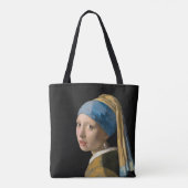 Johannes Vermeer - Mädchen mit Perlenohrring Tasche (Rückseite)