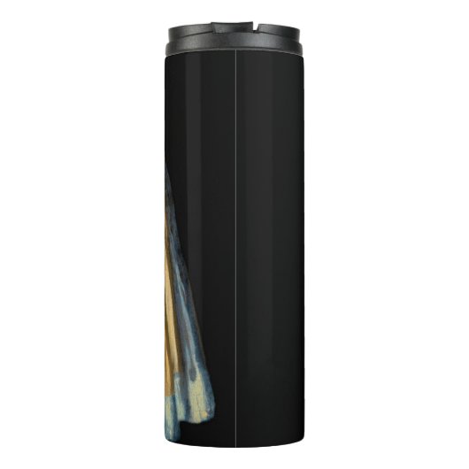 Johannes Vermeer - Mädchen mit Perlenohrring Thermosbecher (Rückseite)