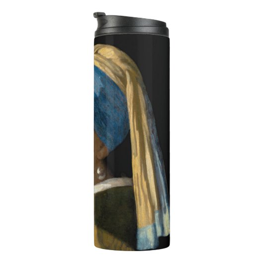 Johannes Vermeer - Mädchen mit Perlenohrring Thermosbecher (Nach rechts gedreht)