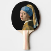 Johannes Vermeer - Mädchen mit Perlenohrring Tischtennis Schläger (Rückseite)