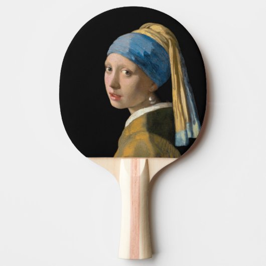 Johannes Vermeer - Mädchen mit Perlenohrring Tischtennis Schläger (Vorderseite)