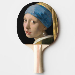 Johannes Vermeer - Mädchen mit Perlenohrring Tischtennis Schläger