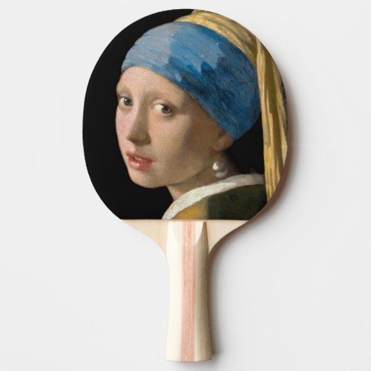 Johannes Vermeer - Mädchen mit Perlenohrring Tischtennis Schläger (Vorderseite)