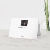 Johannes Vermeer - Mädchen unterbricht ihre Musik Karte (Rückseite)