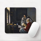 Johannes Vermeer - Mädchen unterbricht ihre Musik Mousepad (Mit Mouse)