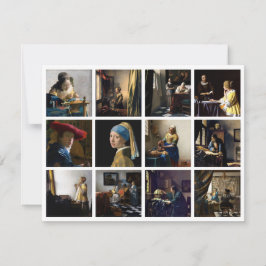 Johannes Vermeer - Masterpiece Grid Dankeskarte