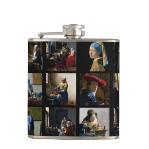 Johannes Vermeer - Masterpiece Grid Flachmann