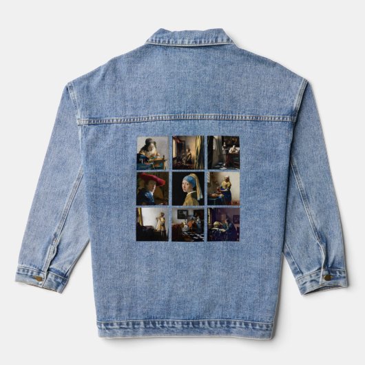 Johannes Vermeer - Masterpiece Grid Jeansjacke (Rückseite)