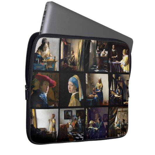 Johannes Vermeer - Masterpiece Grid Laptopschutzhülle (Vorne Rechts)