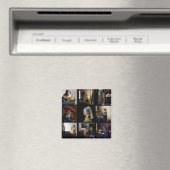 Johannes Vermeer - Masterpiece Grid Magnet (In Situ (Geschirrspüler))