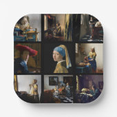 Johannes Vermeer - Masterpiece Grid Pappteller (Vorderseite)