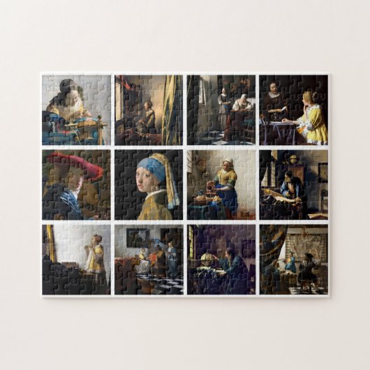 Johannes Vermeer - Masterpiece Grid Puzzle (Horizontal)
