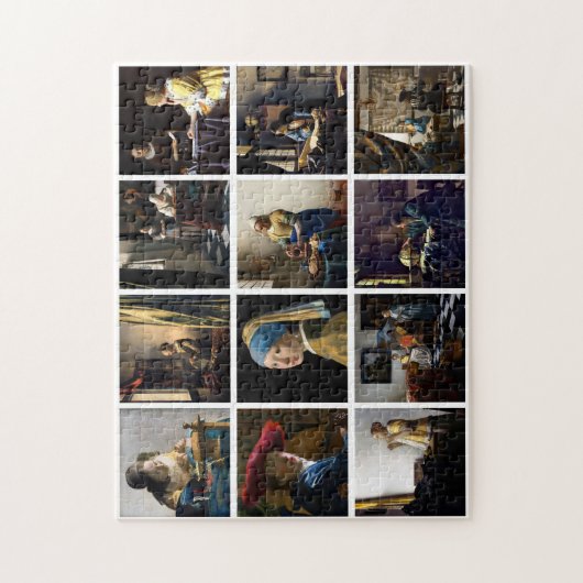 Johannes Vermeer - Masterpiece Grid Puzzle (Vertikal)