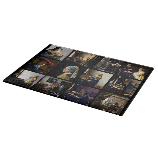 Johannes Vermeer - Masterpiece Grid Schneidebrett (Ecke)