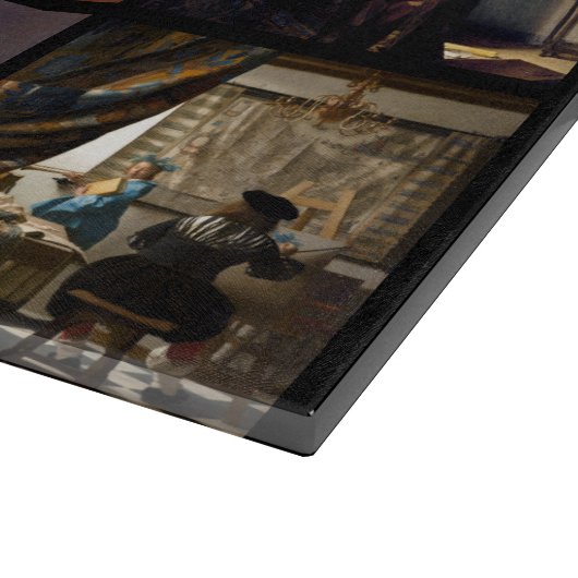 Johannes Vermeer - Masterpiece Grid Schneidebrett (Ecke)