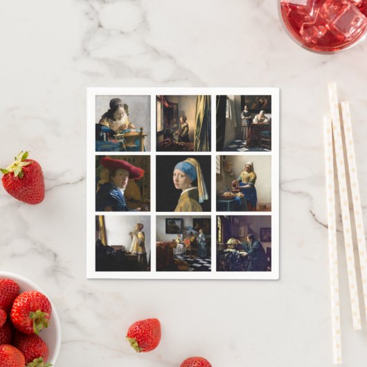 Johannes Vermeer - Masterpiece Grid Serviette (Beispiel)