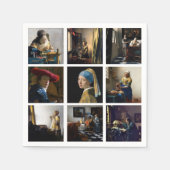 Johannes Vermeer - Masterpiece Grid Serviette (Vorderseite)