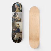 Johannes Vermeer - Masterpiece Grid Skateboard (Vorderseite)