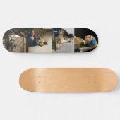 Johannes Vermeer - Masterpiece Grid Skateboard (Horizontal)