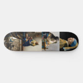 Johannes Vermeer - Masterpiece Grid Skateboard (Horizontal)