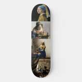 Johannes Vermeer - Masterpiece Grid Skateboard (Vorderseite)