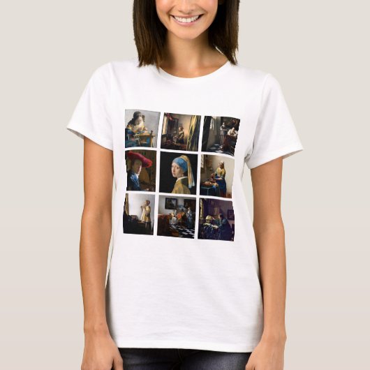 Johannes Vermeer - Masterpiece Grid T-Shirt (Vorderseite)