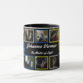 Johannes Vermeer - Masterpiece Grid Tasse (Zentrum)